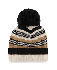 '47 Brand Women's Natural Tennessee Titans Barista Cuffed Pom with Knit Hat