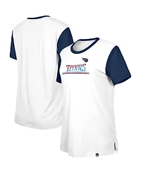 New Era Women's Tennessee Titans Third Down Color Block Side Splits T-Shirt