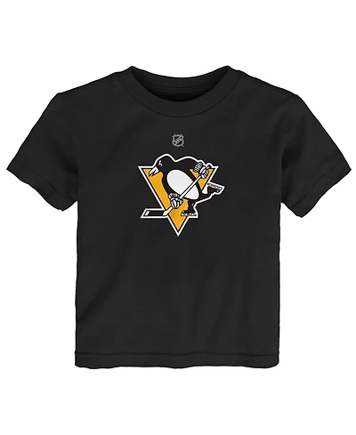 Outerstuff Baby Boys and Girls Black Pittsburgh Penguins Primary Logo T-Shirt