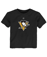 Outerstuff Baby Boys and Girls Black Pittsburgh Penguins Primary Logo T-Shirt