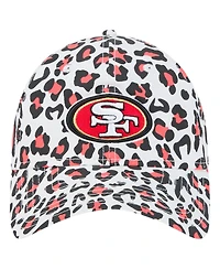 New Era Girls Toddler White San Francisco 49ers Active Leopard 9TWENTY Adjustable Hat