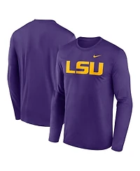 Nike Men's Purple Lsu Tigers Primetime Primary Legend Long Sleeve T-Shirt
