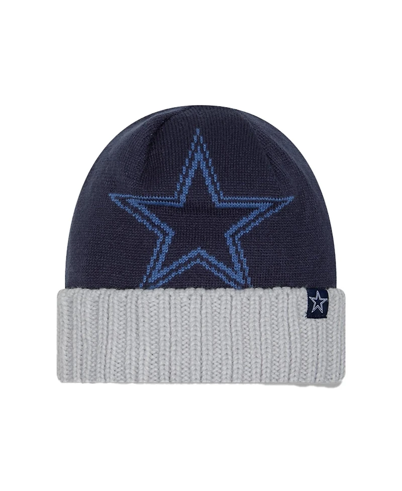 New Era Toddler Navy Dallas Cowboys Oversize Cuffed Knit Hat