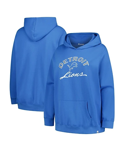 '47 Brand Women's Plus Detroit Lions Whirlwind Naomi Pullover Graphic Cotton-Blend Hoodie