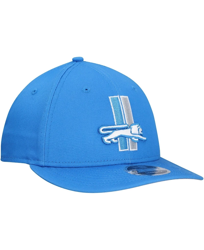 New Era Men's Blue Detroit Lions Main Low Profile 9FIFTY Snapback Hat