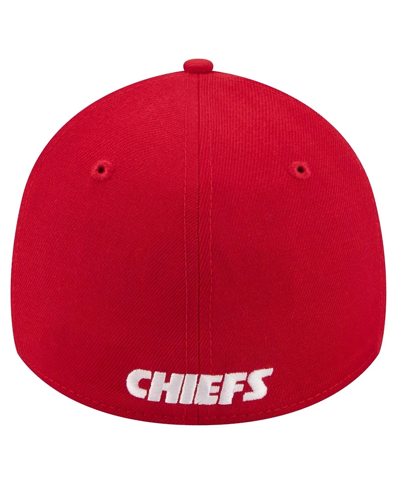 New Era Men's Red Kansas City Chiefs Core Team 39THIRTY Flex Hat