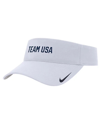 Nike Men's White Team Usa Ace Dri-fit Adjustable Visor