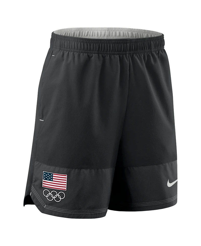 Nike Men's Black Team Usa Dri-fit Woven Shorts