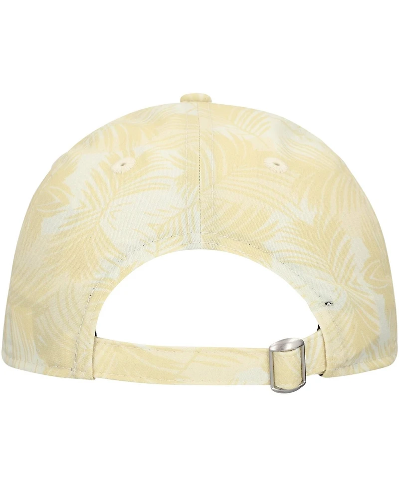 New Era Women's Cream Jacksonville Jaguars Frond 9TWENTY Adjustable Hat