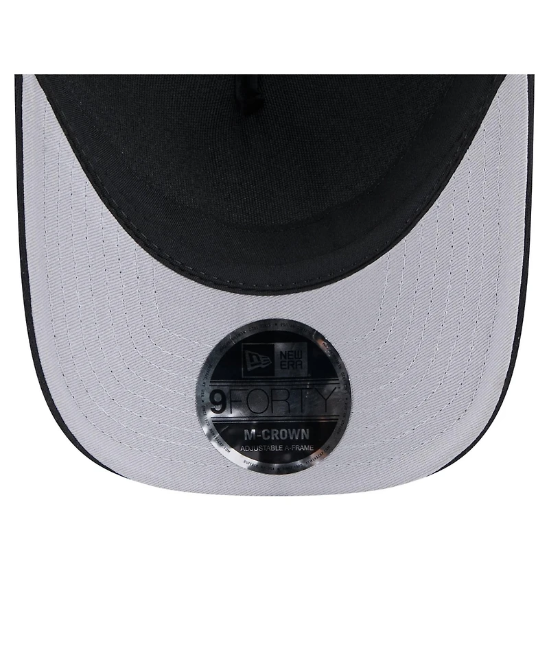 New Era Men's Black San Francisco Giants Gradient 9FORTY A-Frame M-Crown Trucker Adjustable Hat