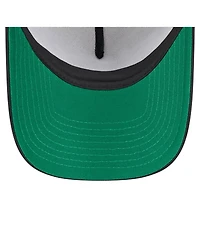 New Era Men's Black San Francisco Giants Distressed 9FORTY A-Frame Adjustable Trucker Hat