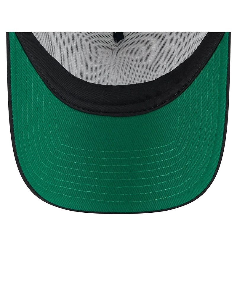 New Era Men's Black Arizona Diamondbacks Distressed 9FORTY A-Frame Adjustable Trucker Hat