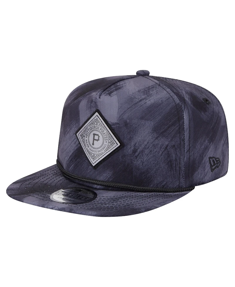 New Era Men's Navy Pittsburgh Pirates Printed Golfer Snapback Hat
