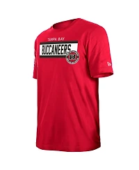 New Era Men's Red Tampa Bay Buccaneers 3rd Down High Density Print T-Shirt
