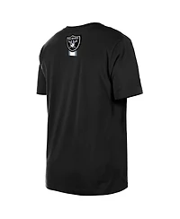 New Era Men's Black Las Vegas Raiders 3rd Down High Density Print T-Shirt