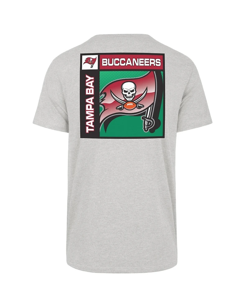 '47 Brand Men's Gray Tampa Bay Buccaneers Chrome Plate Franklin T-Shirt