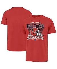 '47 Brand Men's Red Atlanta Falcons Stripe Splash Franklin Throwback T-Shirt