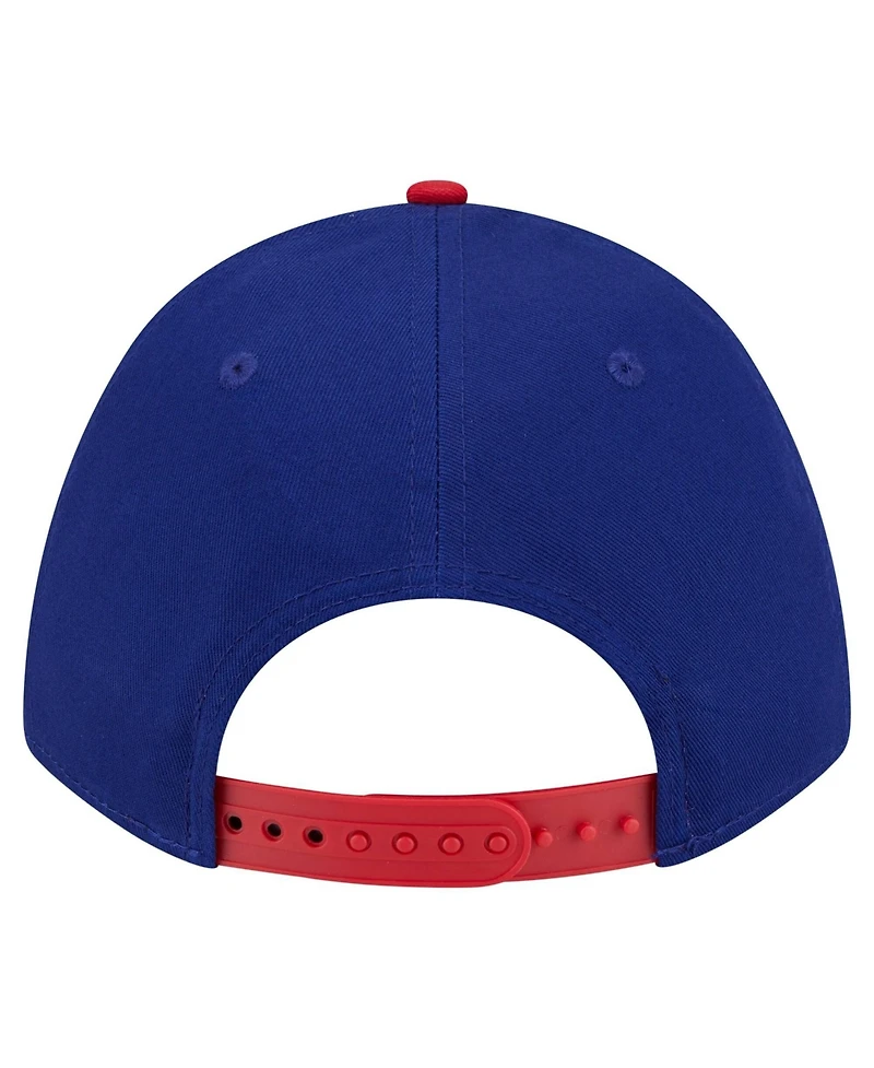 New Era Men's Royal/Red Texas Rangers Arch 9FORTY A-Frame M-Crown Adjustable Hat