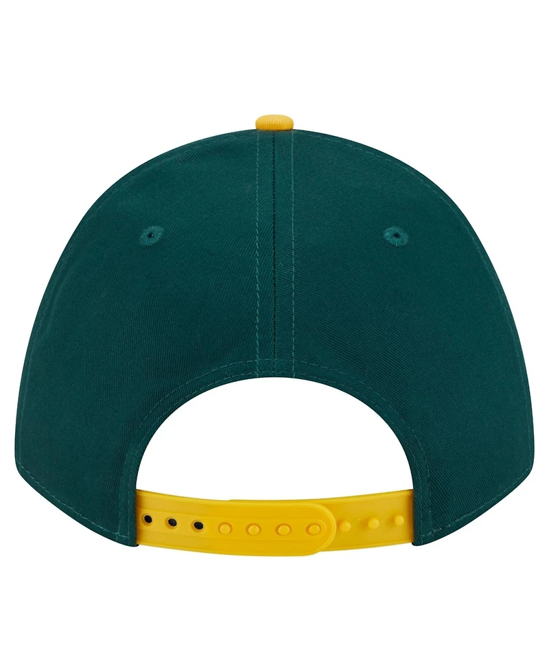 New Era Men's Green/Gold Athletics Arch 9FORTY A-Frame M-Crown Adjustable Hat