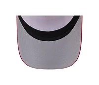 New Era Men's Stone/Red St. Louis Cardinals Text A-Frame Trucker 9FORTY Hat