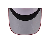 New Era Men's Stone/Red Philadelphia Phillies Text A-Frame Trucker 9FORTY Hat