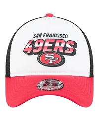 New Era Toddler White/Scarlet San Francisco 49ers Streak 9FORTY A-Frame Adjustable Hat