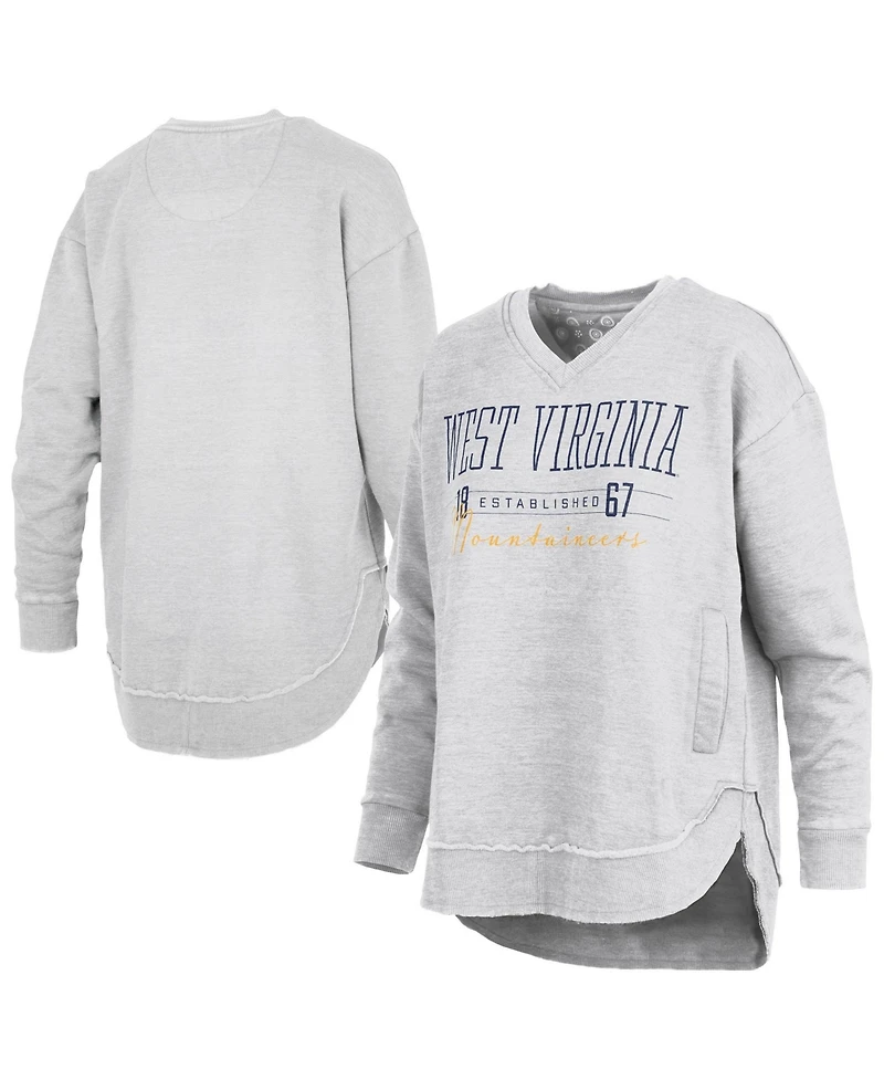 Pressbox Women's Marcus East Hall Poncho V-Neck Long-Sleeve Graphic Sweatshirt