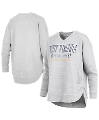 Pressbox Women's Marcus East Hall Poncho V-Neck Long-Sleeve Graphic Sweatshirt