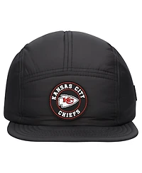 New Era Men's Black Kansas City Chiefs Quilted Camper Adjustable Hat