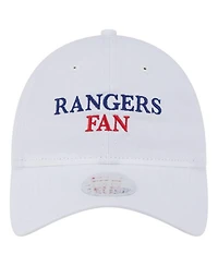 New Era Women's White Texas Rangers Team Fan 9TWENTY Adjustable Hat