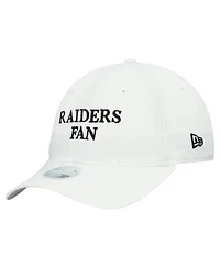 New Era Women's White Las Vegas Raiders Team Fan 9TWENTY Adjustable Hat