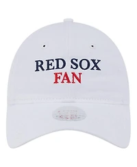 New Era Women's White Boston Red Sox Team Fan 9TWENTY Adjustable Hat
