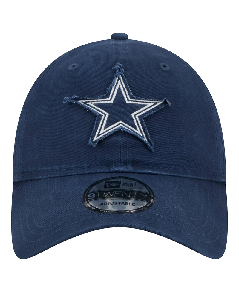 New Era Men's Navy Dallas Cowboys Stamp 9TWENTY Adjustable Hat