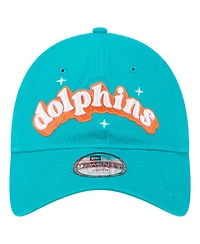 New Era Big Girls Aqua Miami Dolphins Cheer 9TWENTY Adjustable Hat