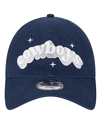 New Era Big Girls Navy Dallas Cowboys Cheer 9TWENTY Adjustable Hat
