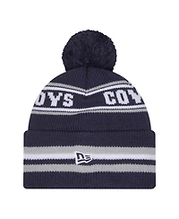 New Era Pre-School Navy Dallas Cowboys Classic Cuffed Pom with Knit Hat