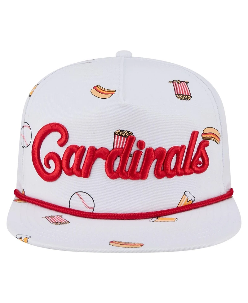 New Era Men's White St. Louis Cardinals Team Cheer Rope 19TWENTY Adjustable Hat