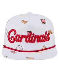 New Era Men's White St. Louis Cardinals Team Cheer Rope 19TWENTY Adjustable Hat