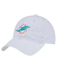 New Era Women's White Miami Dolphins Floral 9TWENTY Adjustable Hat