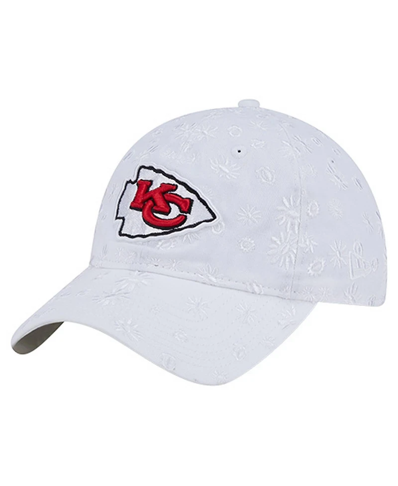 New Era Women's White Kansas City Chiefs Floral 9TWENTY Adjustable Hat