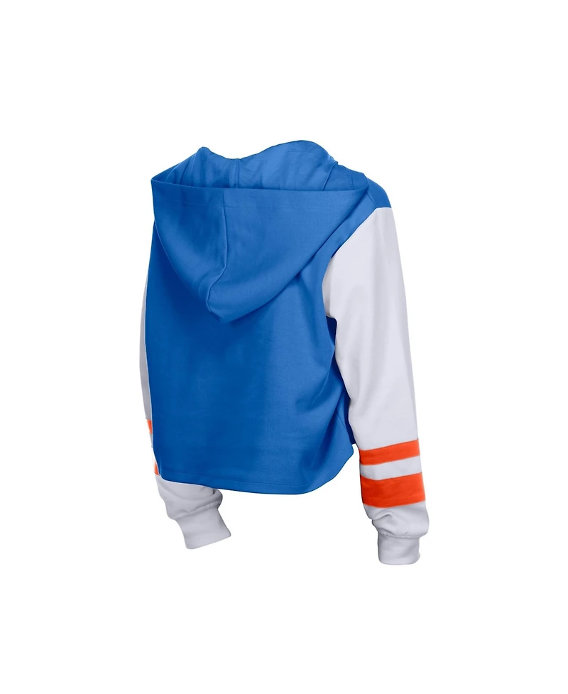 New Era Women's York Mets Boxy Cropped Lace-up Hoodie