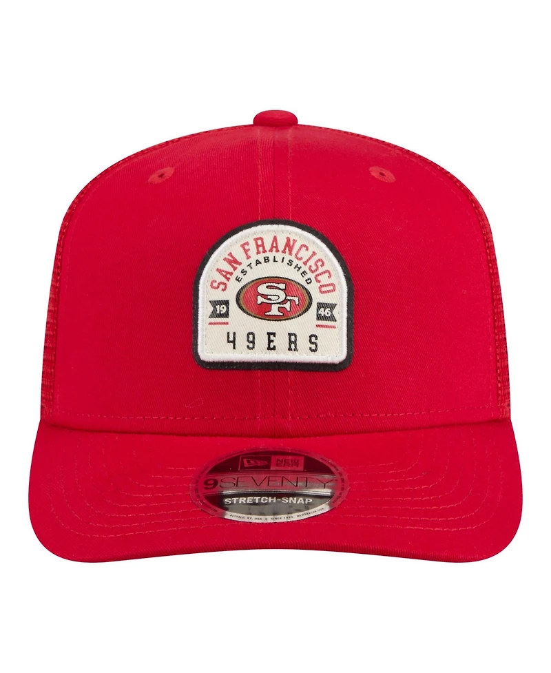 New Era Men's Scarlet San Francisco 49ers Contest 9SEVENTY Adjustable Trucker Hat