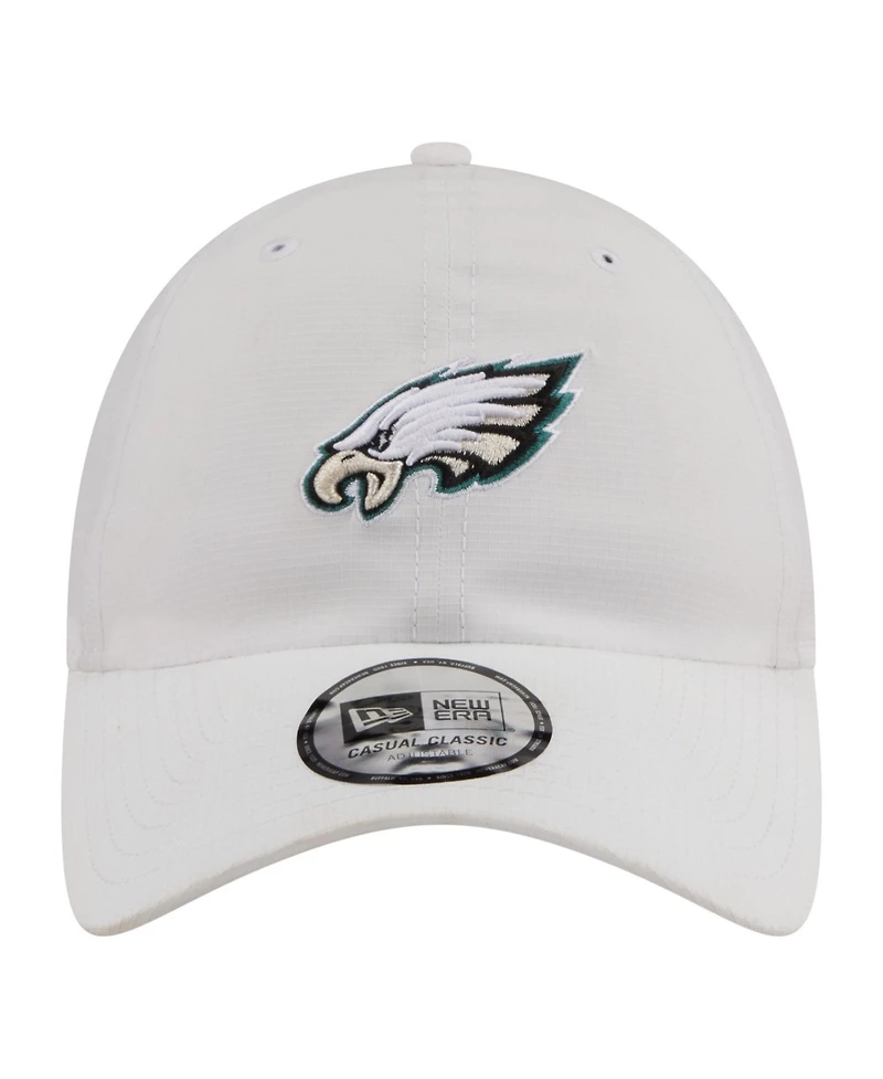 New Era Men's White Philadelphia Eagles Ripstop Casual Classic Adjustable Hat