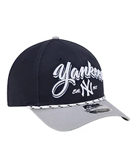 New Era Men's Navy/Gray New York Yankees Team Loyal 9FORTY M-Crown Adjustable Hat