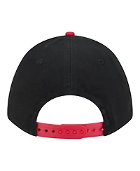 New Era Men's Black/Red Cincinnati Reds Team Loyal 9FORTY M-Crown Adjustable Hat