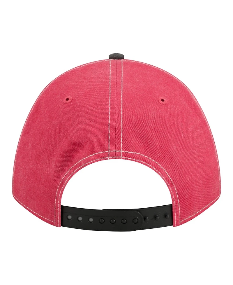 New Era Men's Scarlet/Black San Francisco 49ers 9FORTY Felt A-Frame Adjustable Hat