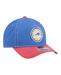 New Era Men's Royal/Red Buffalo Bills 9FORTY Felt A-Frame Adjustable Hat