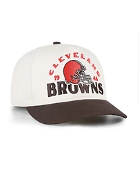 47 Brand Men's Natural Cleveland Browns Arcitext Hitch Adjustable Hat