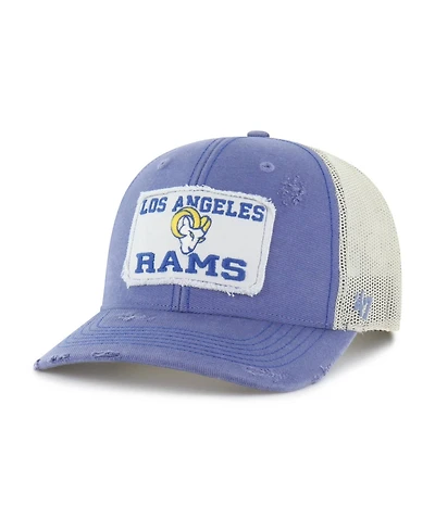 '47 Brand Men's Blue Los Angeles Rams Egremont Well-Worn Adjustable Trucker Hat