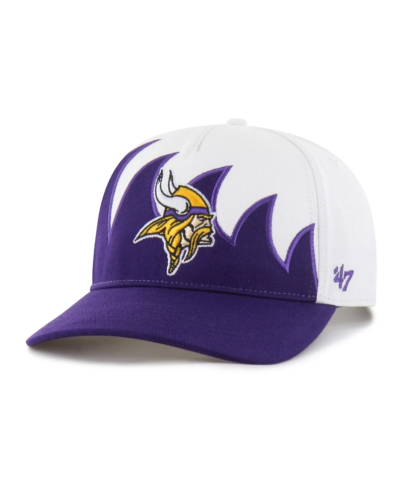 47 Brand Men's White Minnesota Vikings Jagged Hitch Adjustable Hat